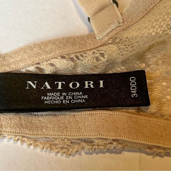Natori Bra Cream Color Size 34DDD Underwire Lightly padded - Picture 3 of 6